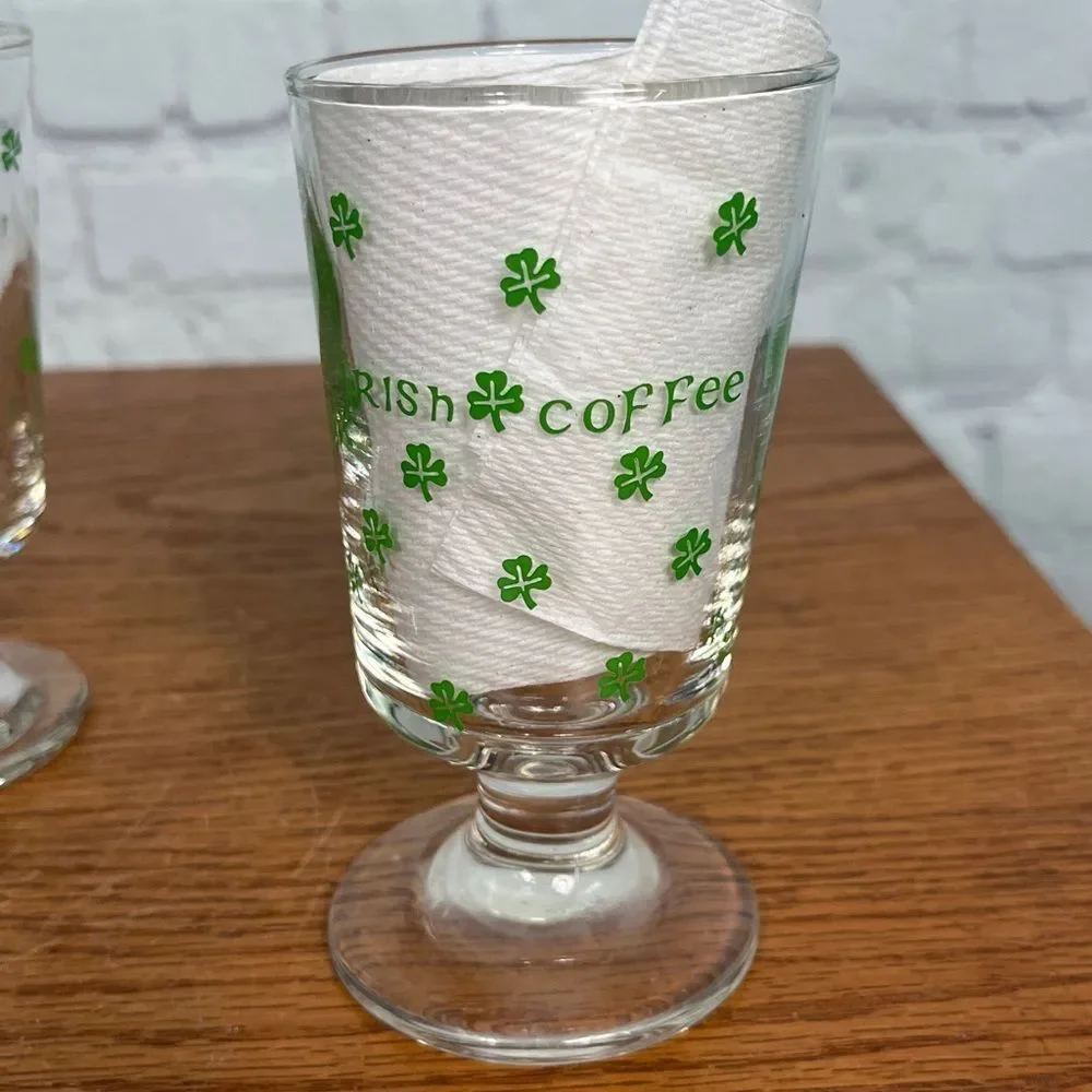 Irish Coffee Vintage Glasses by Libbey Set of 7
